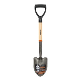 Truper Shovel, TR-BY Round Point Trunk Buddies, T-2000, Ergonomic Grip, 27.56x7.48x6.69 inches, 0.71 kg