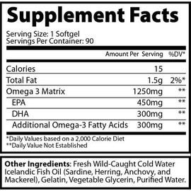EKKO Omega 3 Fish Oil - Dietary Supplement for Optimum Health - Healthcare
