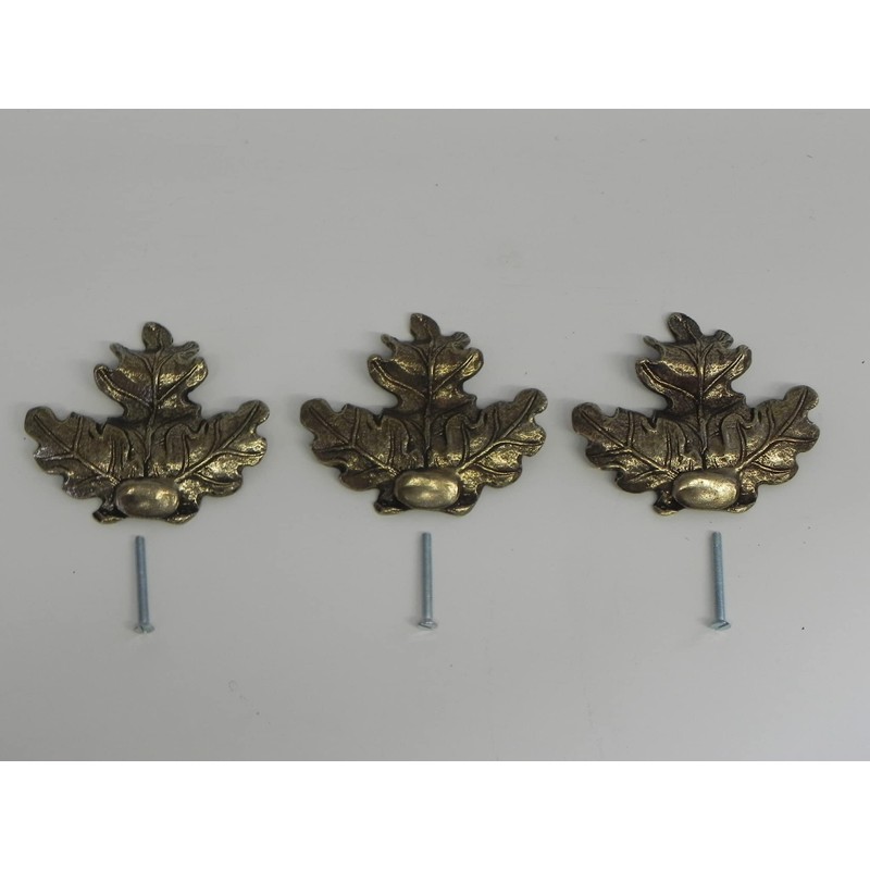 Pack of 3 Oak Leaves Cover Leaf Decoration Large with