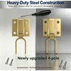 2 Pcs Instant Locking Gate Latch Heavy-Duty One-Hand Gate Latch