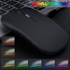 HXSJ Wireless Mouse Colorful Luminous DualMode Rechargeable for Bluetooth 2.4G