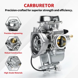 Carburetor Compatible with Suzuki 2002-2009 LTF 250 Ozark 250F 2004-2009 Quad Sport LTZ250，Carb Replace OEM# 13200-05G01