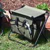 Household Essentials Collapsible Utility Stool, Olive Green