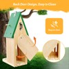 Butterfly House and Feeder for Outside, Wooden Butterfly House for