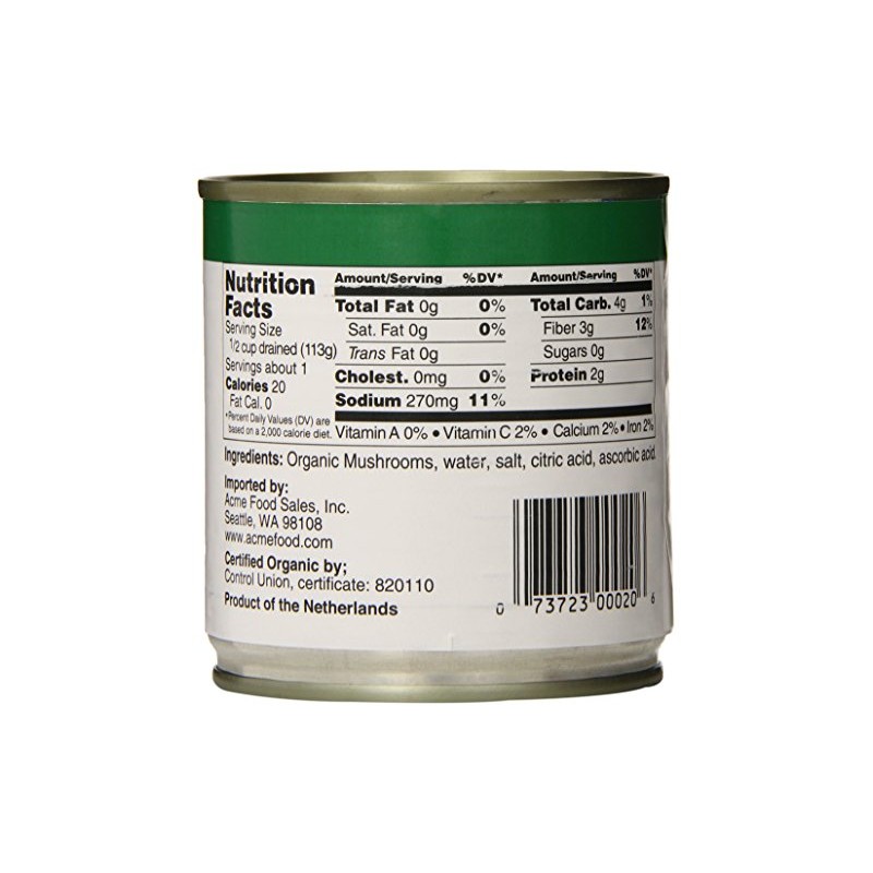 instecho Festival Organic Sliced Mushrooms, 4 Ounce (Pack of 12),