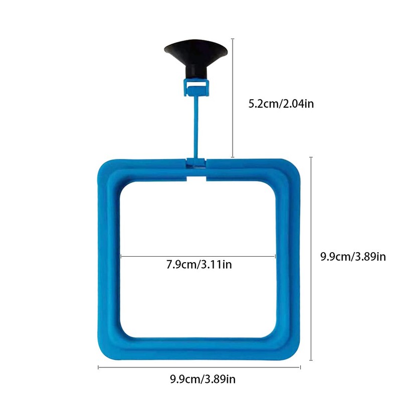Fish Feeding Ring Floating Food Feeder Circle with Suction Cup