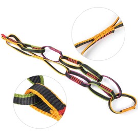 Daisy Chain Rope Climbing Equipment Sling High Strength Nylon Downhill Forming Ring Sling for Mountaineering Rock Climbing Hole Exploration