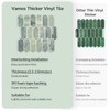 Vamos Tile Upgraded Thicker Design Peel and Stick Backsplash Tile,