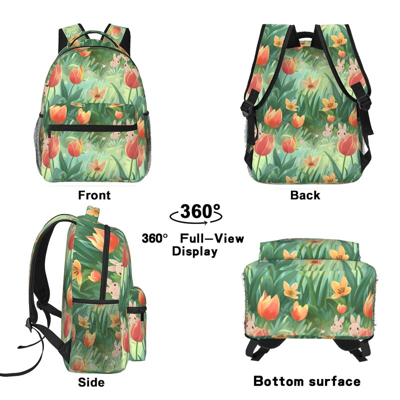 TRYYN Cute Monkey and Banana Casual Backpack, Lightweight Laptop Bag