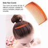 TOVINANNA 24pcs Coffee Hair Combs Teeth Hairdressing Combs for Women