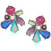 Betsey Johnson Stone Cluster Button Earrings