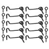 TERF® High Quality Cabin Hook and Eye Black 75mm (3