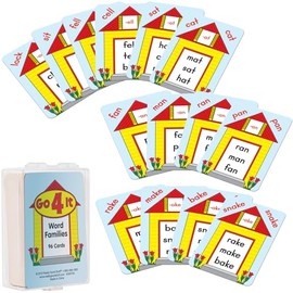 Really Good Stuff Go 4 It! Word Families - 97 Cards