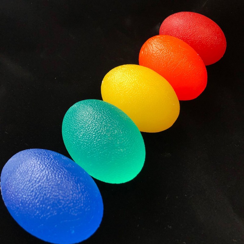 6 Pcs Egg shaped Finger Training Ball RUIFUNETEK Squeeze Ball
