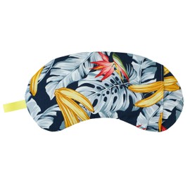 Natural Materials, Salt Power, Warm with the Power of Mung Beans, Salt Eye Pillow, Resort Banana, Navy, Large, 11.4 x 5.1 x 0.6 inches (29 x 13 x 1.5 cm), Wrap Your Eyes Tightly, Relax with Cypress