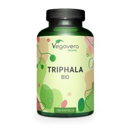 Vegavero Vegavero Pure Triphala Powder Organic 1300 mg | 180 Capsules (3 Month Supply) | NO Additives, Lab-Tested | Ayurveda Products | Gut Health Supplements & Immune System Booster | Vegan