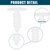 ACROPIX Universal 5mm Push Bumper Fastener Rivet Clips White -