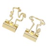 100Pcs Binder Clips Cute Animal Shaped Handle Sturdy Metal Multi