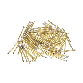 sourcing map Spring Test Probe Pin 100pcs 1.5mm Tip 16.5mm for PCB Board Testing Contact