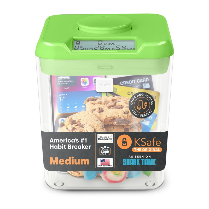 Kitchen Safe Time Locking Container (Medium), Timed Lock Box for