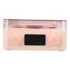 Record Player Style Bluetooth Speaker with Night Light and Time