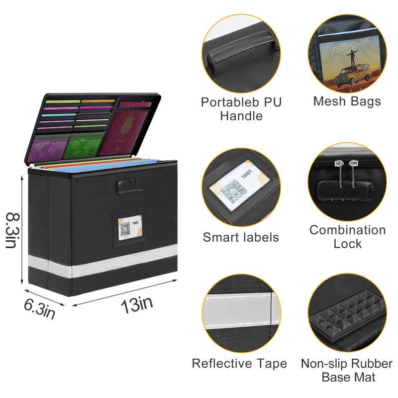 tidytech Next of Kin Box Organizer with 5 A4 Hanging