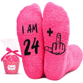HAPPYPOP 25th Birthday Gifts Ideas for Women - Socks for 25 Year Olds, Best Gifts for 25 Year Old Woman, 25 Years Olds Female Gifts