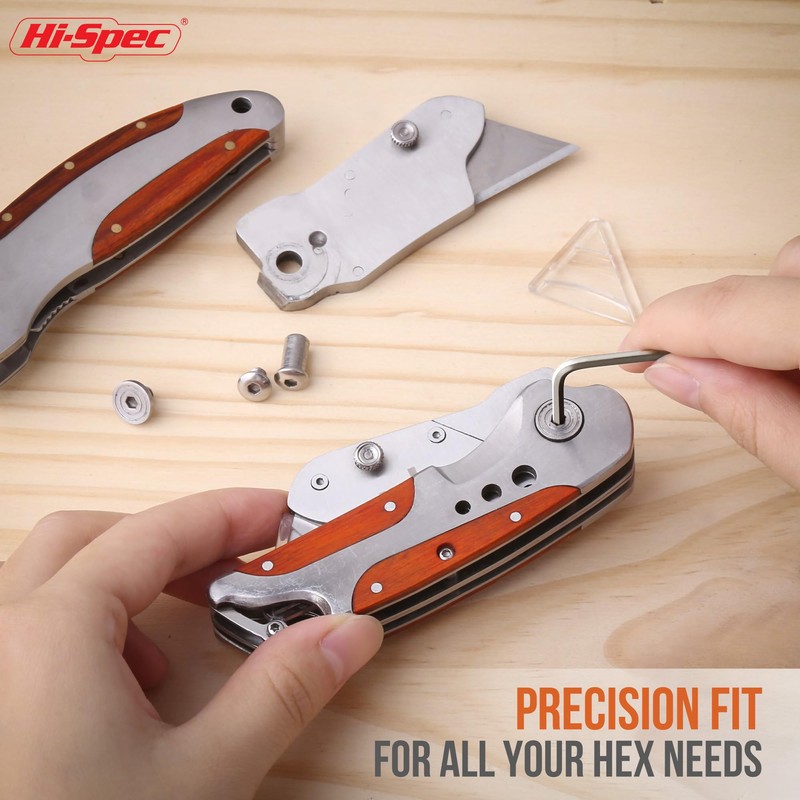 Hi-Spec 11pc Small Metric Hex Allen Key Wrench Tool Set.