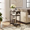 TRIFEBLE Narrow Side Table with Charging Station Set of 2,