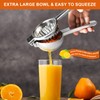TEZZ Upgrated Extra Large Lemon Squeezer, Heavy Duty Handhelp Orange