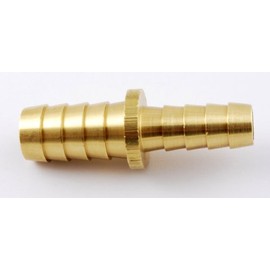 FasParts Brass Splicer 5/8 Hose ID Barb - 3/8 Hose ID Barb Reducer