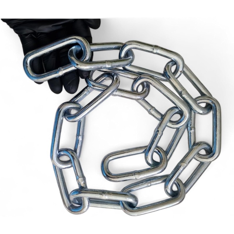 10MM Metal Chain Heavy Duty & Rust Resistant Link Galvanised