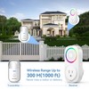 TECKNET Self-Powered Wireless Doorbell Kit - Plug-Through Door Bell with