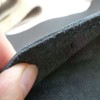 CHUSYYRAY DIY Black Genuine Leather Car Steering Wheel Cover for
