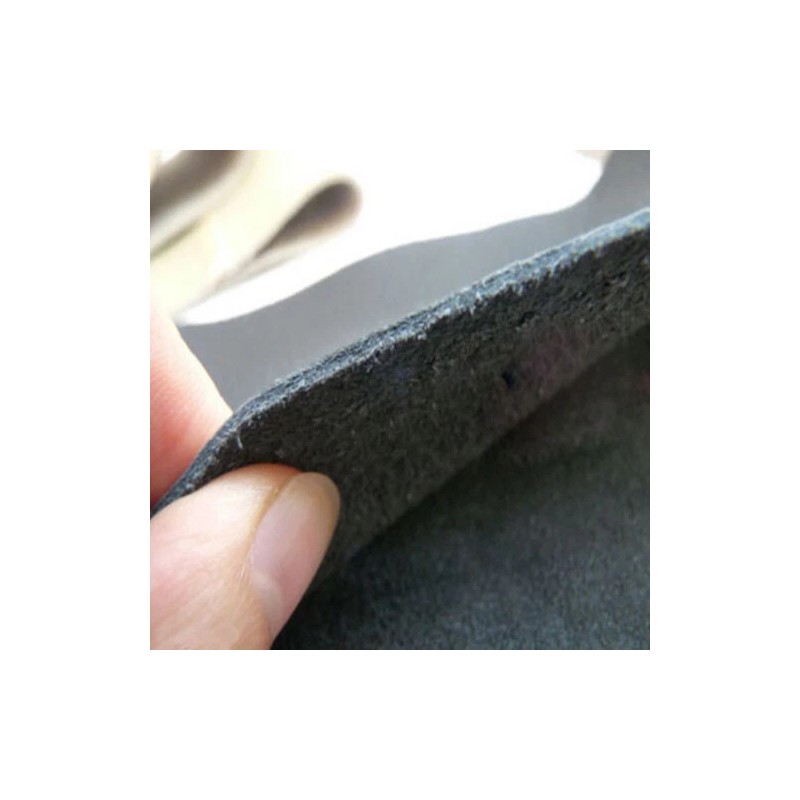 CHUSYYRAY DIY Black Genuine Leather Car Steering Wheel Cover for
