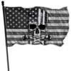 Pirate Skull Flag 3x5 Ft Funny Black & White American