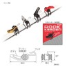 FUJI KOGYO, MHKM-R Multi Hook Keeper, Red