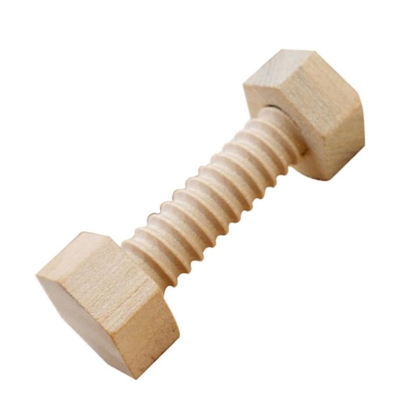 Operitacx Educational Wooden Screw Ornaments 3 Pack Creative Desktop Decor