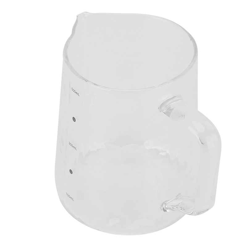 500ml Coffee Milk Cup Thicken Glass Measuring Frothing Cup for