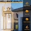 Large Motion Sensor Outdoor Wall Light 20" - Gold Dusk