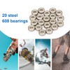 608 ZZ Ball Bearings, 20 Pieces 608zz Metal Double Shielded