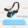 Homavit Ab Roller, Abdominal Roller with Padded Knee Mat, for
