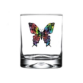 Rogue River Tactical Butterfly Old Fashioned Glass Gift For Her