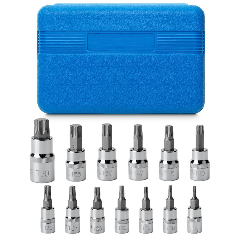 Bates- Torx Bit Socket Set, 13 Pieces Set with Case,