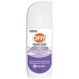 OFF! OFF! Clean Feel Insect Repellent Spritz with 20% Picaridin, Bug Spray with Long Lasting Protection from Mosquitoes, Feels Good on Skin, 4 oz