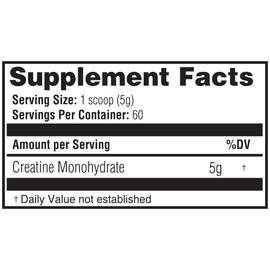 Creatine - Pure Creatine Monohydrate for Explosive Strength & Muscle Growth | Micronized for Rapid Absorption | Enhance Athletic Performance & Accelerate Recovery! (60 Servings)