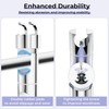Alyvisun Shower Head Holder with 2 Hooks, Adjustable Shower Holder