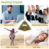 Hopeseed Orgone Pyramid for Positive Energy, Orgonite Natural Peridot&White Crystal