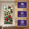 IVN Stained Glass Window Film 17.7x39.3 inch Red Roses Window