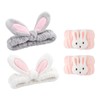 2 Pieces Of Rabbit Ear Headbands, 1 Piece Of Rabbit